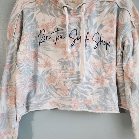 Ron Jon Tropical Leaf Crop Hoodie - Picture 8 of 13